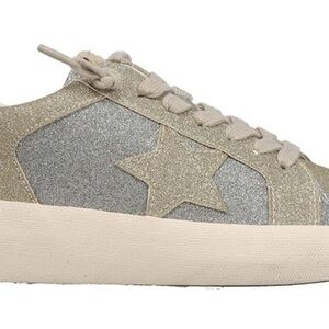 Vintage Havana Gold and Silver Star Sneakers